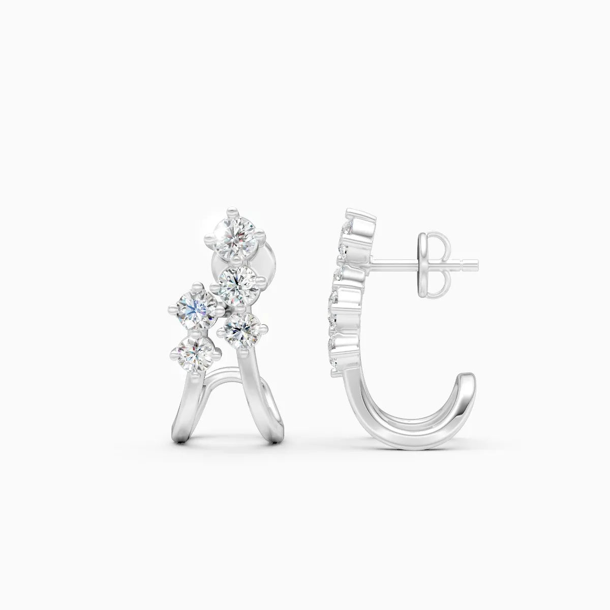 Modern Arc Lab Grown Diamond Earrings