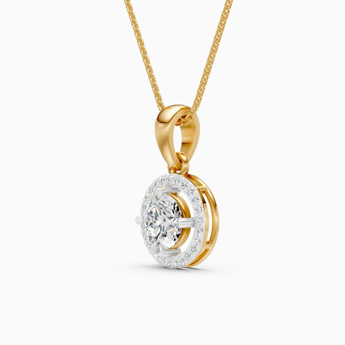 Eternal Solitare Orbit Lab Grown Diamond Pendant