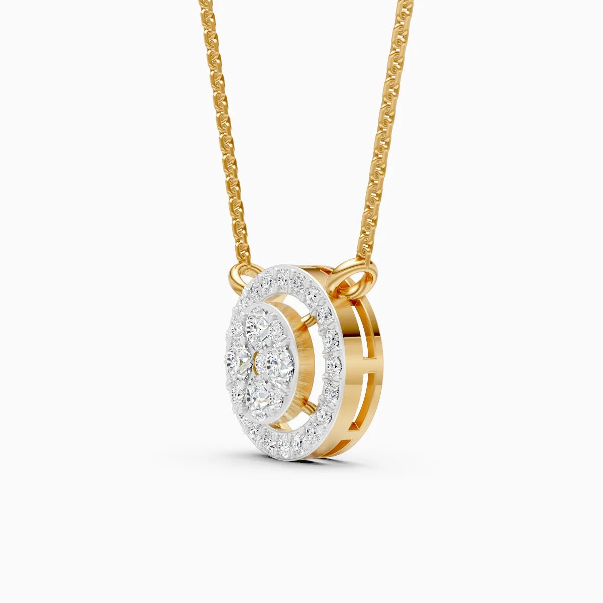 Stunning Circular Diamond Necklace