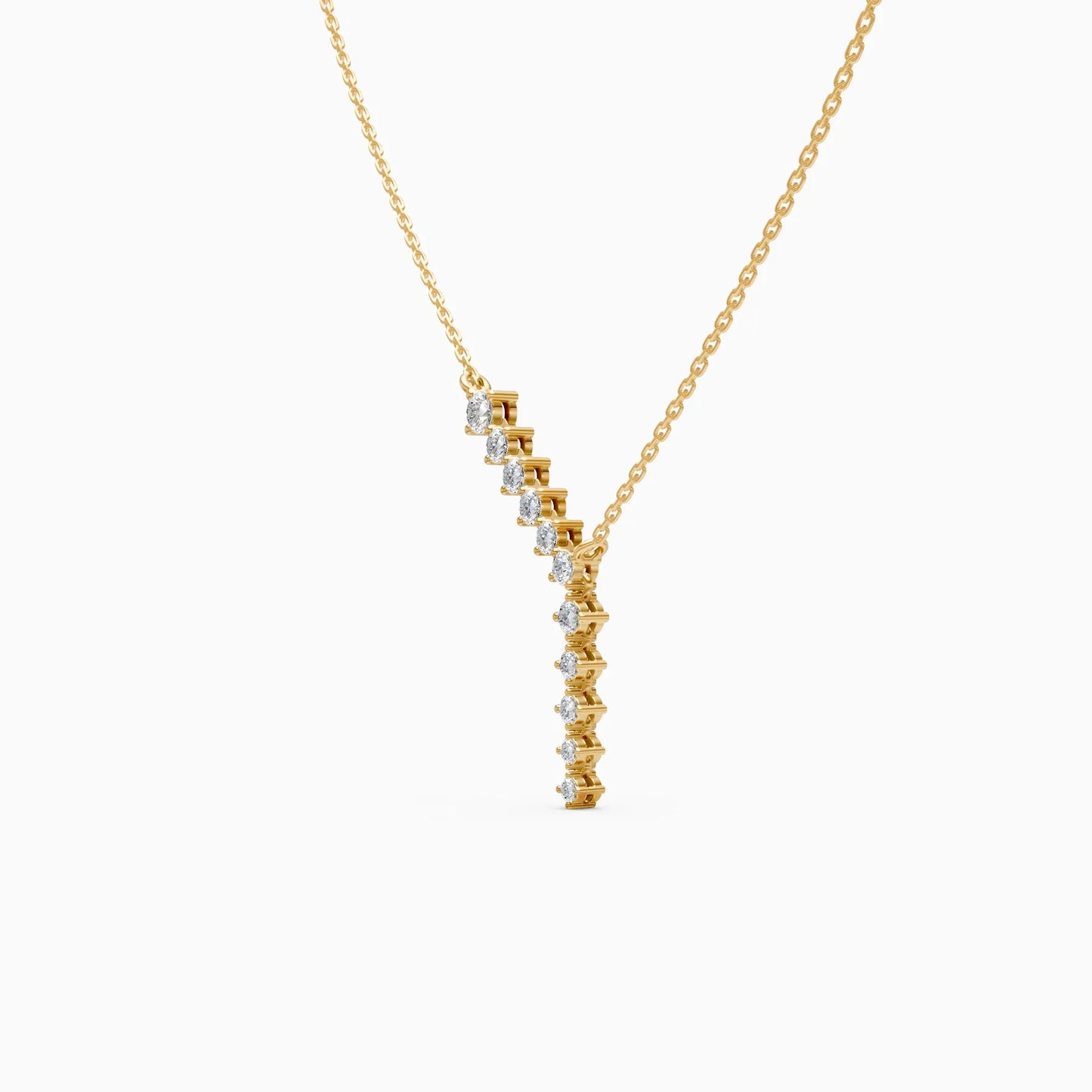 Aurora Line Lab Grown Diamond Necklace