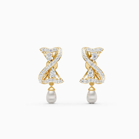 Elegant Twist Lab Grown Diamond Earrings