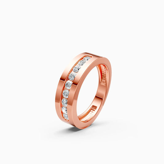 Round Channel Settings Lab Diamond Band