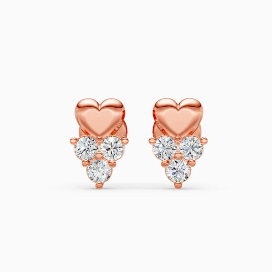 Heart Cluster Studs