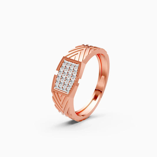 Sparkling Men's Lab Grown Diamond Ring