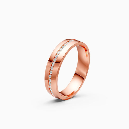 Channel Setting Lab Grown Diamond Men's Band