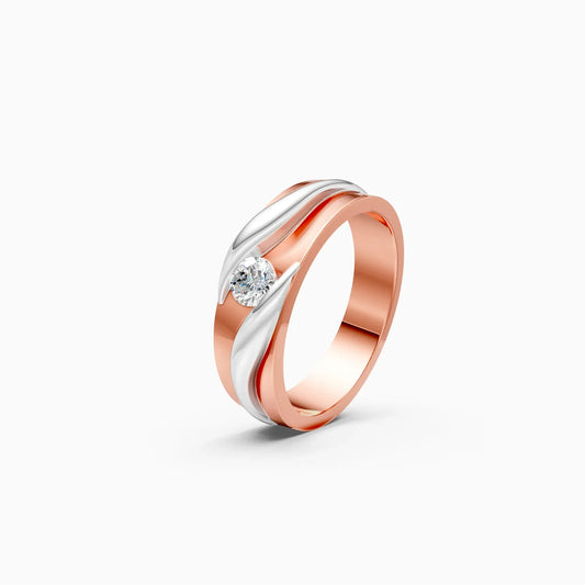 Solitaire Lab Grown Diamond Men's Band
