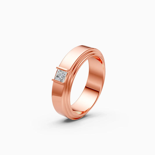 Princess Cut Lab Grown Diamond Men's Ring