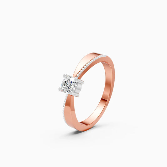 Designer Round Lab Grown Diamond Solitaire Ring