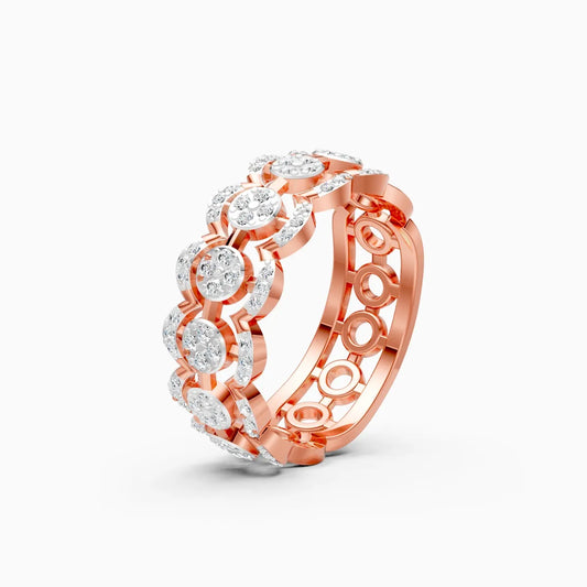 Celestial Charm Multi-Halo Round-Cut Diamond Ring