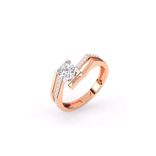Lab Grown Diamond Double Raw Band Ring