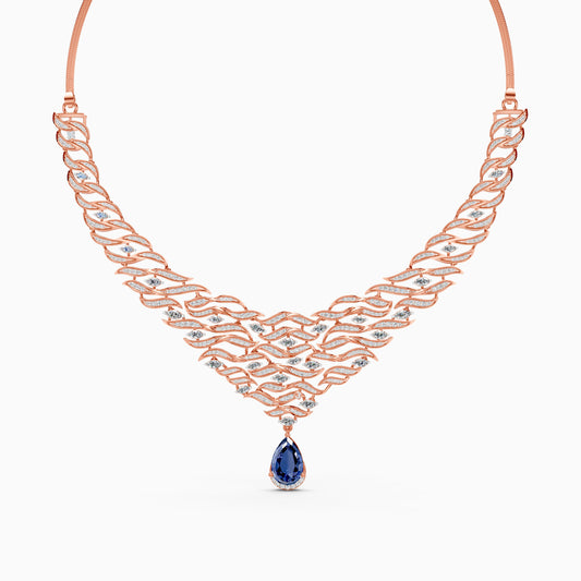 Ocean Embrace Lab Grown Diamond Necklace