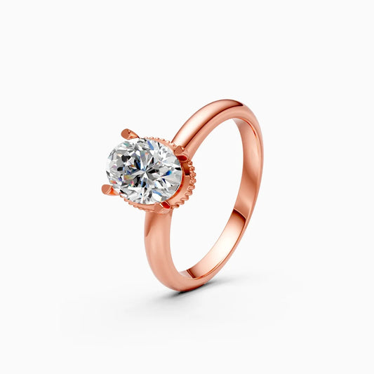 Timeless Oval Lab Grown Diamond Ring