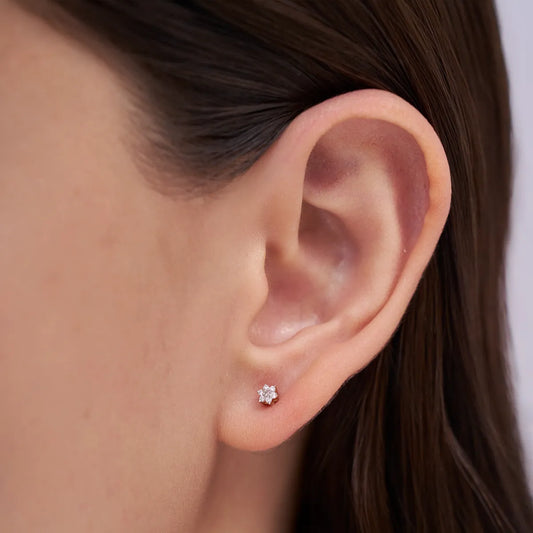 Round Cluster Floral Studs
