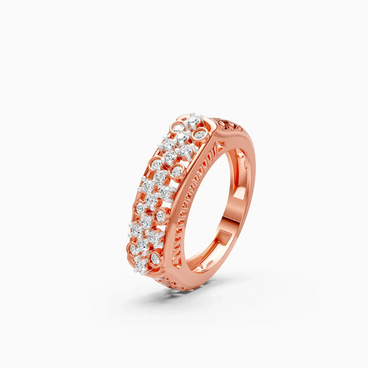 14K Gold Round Cut Diamond Engagement Ring