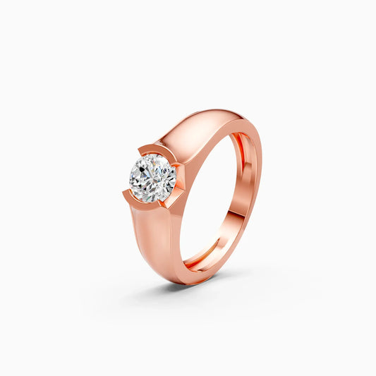Tension Setting Round Diamond Solitaire Ring