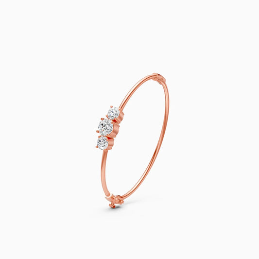 Bold Round Solitaires Diamond Bracelet