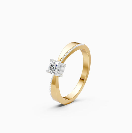 Designer Round Lab Grown Diamond Solitaire Ring