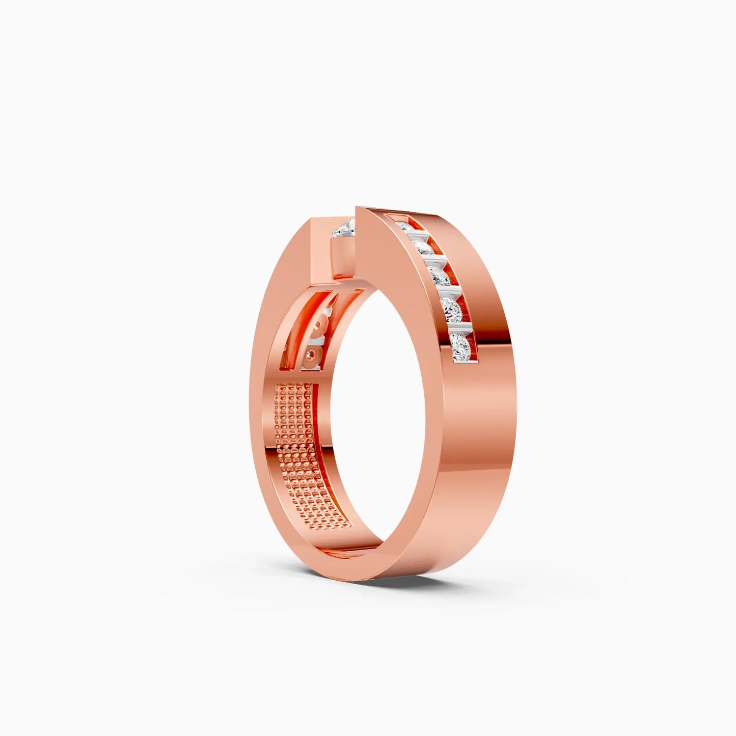 Round Solitaire Lab Diamond Couple Ring