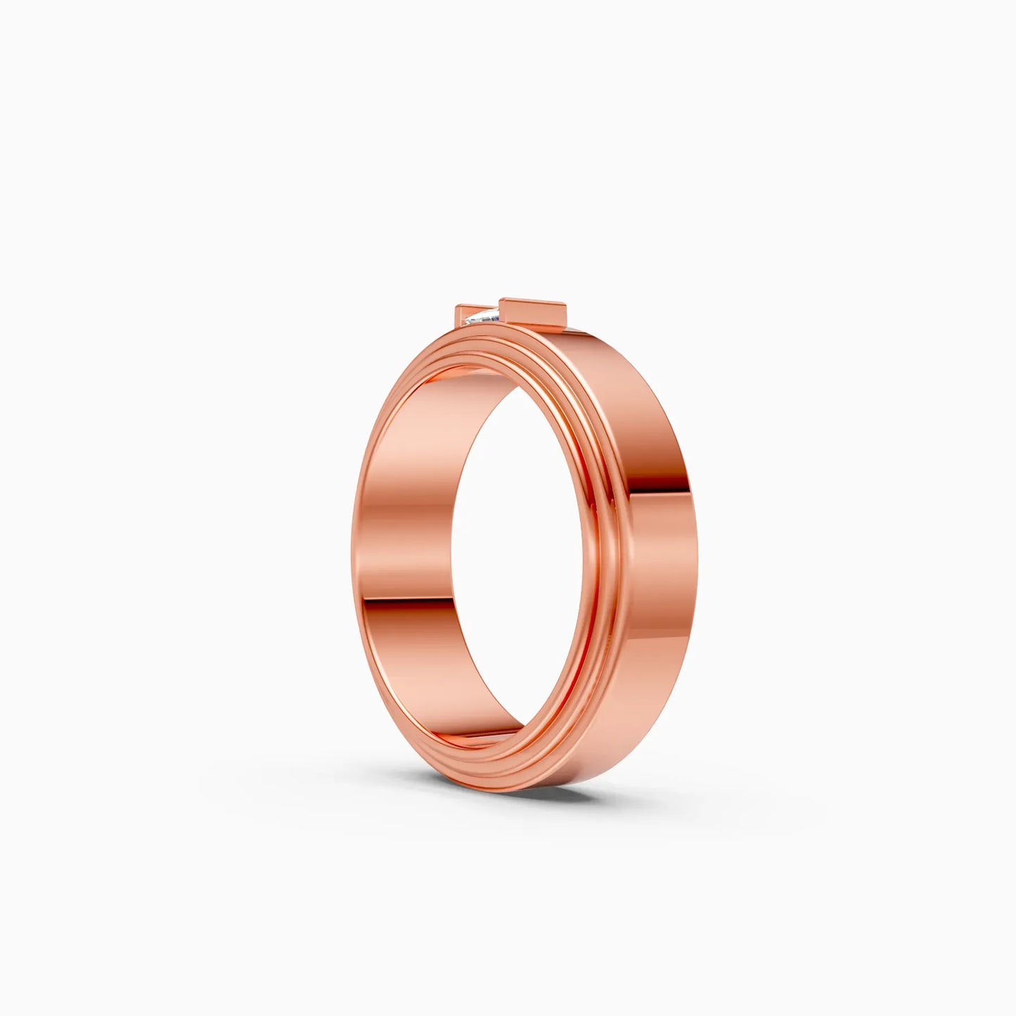 Princess Cut Lab Grown Diamond Men's Ring
