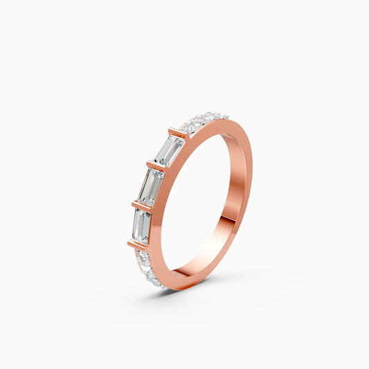 Lab Grown Diamond Half Eternity Band