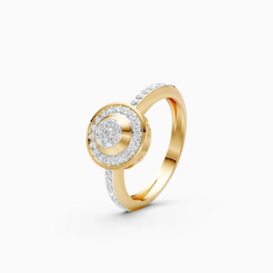 Dazzel Diamond Cluster Fancy Ring