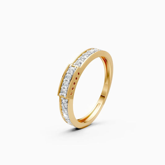 Luxurious Round Diamond Wedding Band