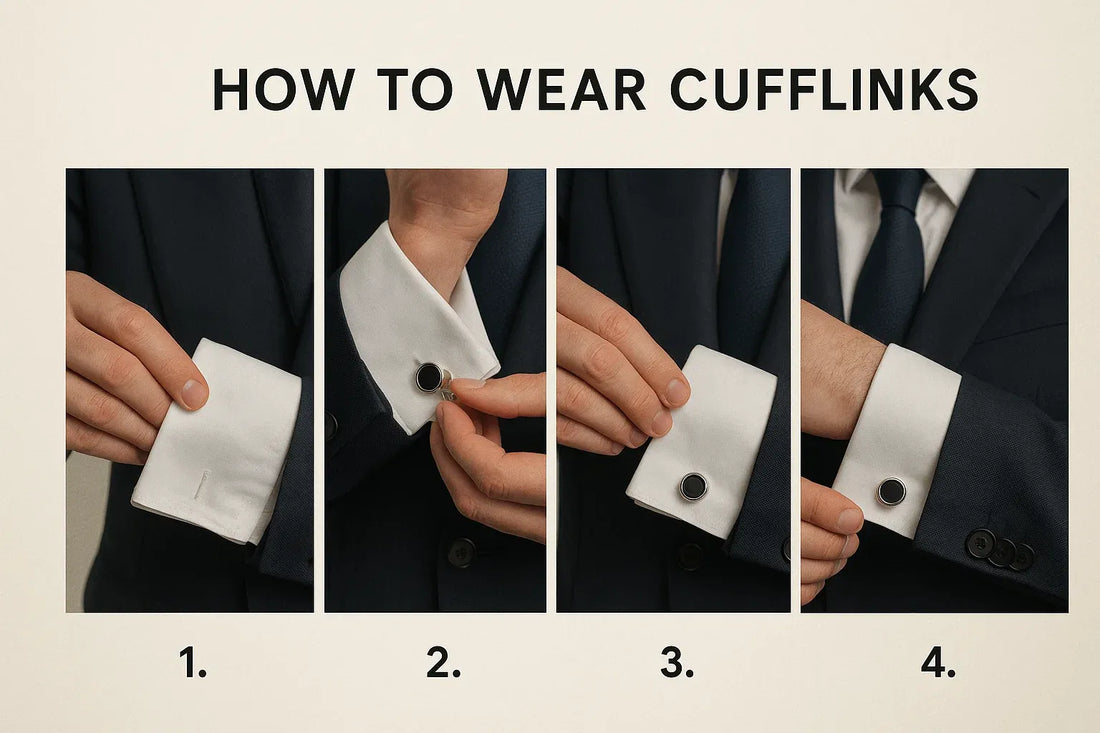 how to wear cufflinks