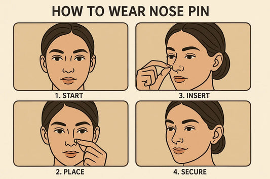 How to wear a nose pin