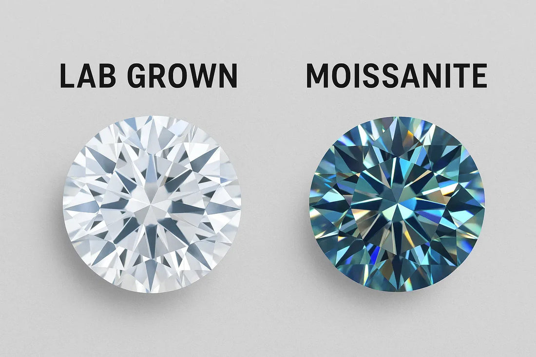 Moissanite vs lab grown diamond