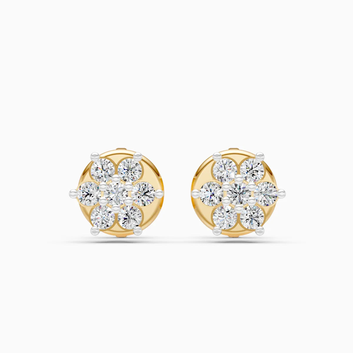 Round Cluster Floral Studs