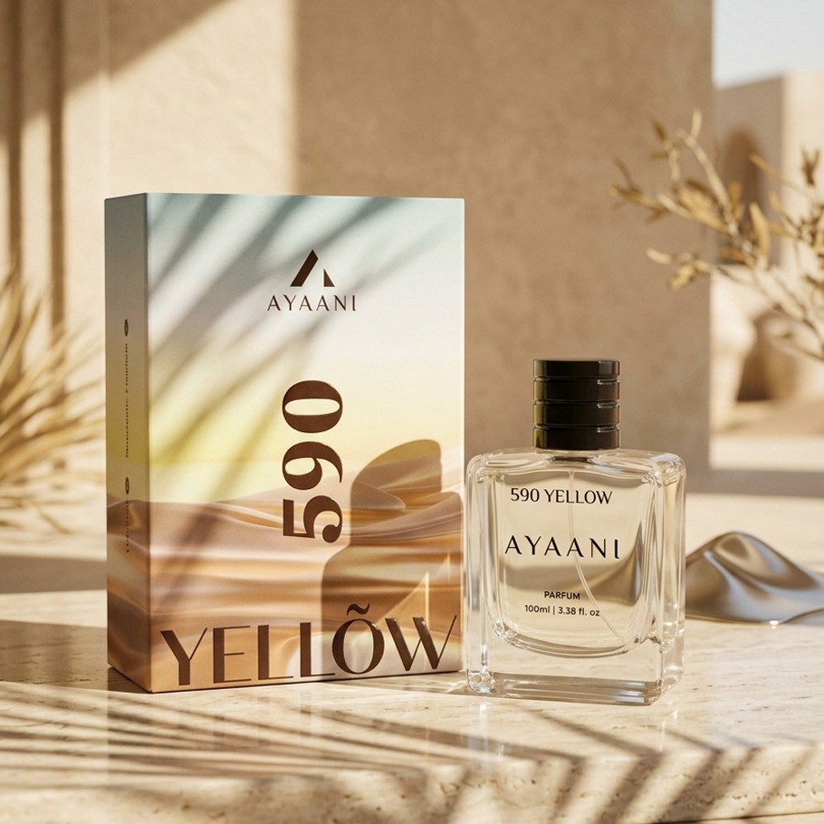 AYAANI 590 Yellow Parfum – Long Lasting Luxury Perfume for Men & Women | 100ml