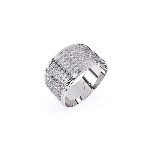 Elegant Lab Grown Thick Ring For Men