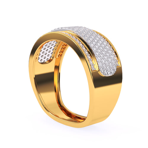 Elegant Lab Grown Cluster Diamond Ring
