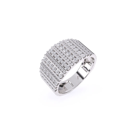 Vintage Diamond Wide Band Gift For Him
