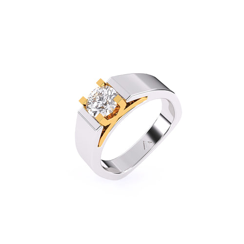 Classic Round Lab Grown Solitaire Diamond Ring