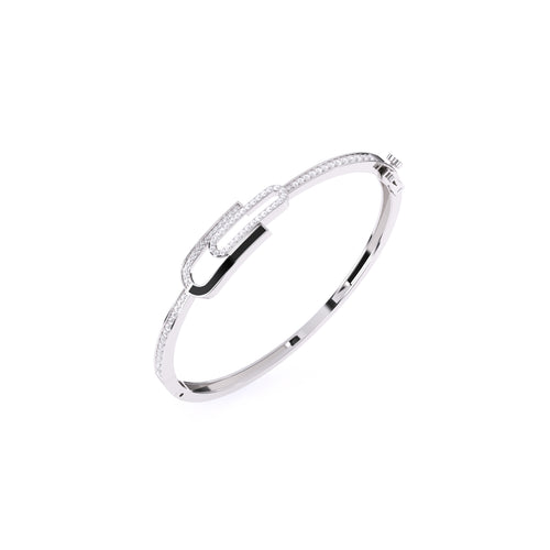 Attractive Pave Round Diamond Bracelet