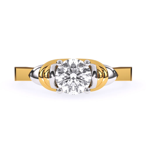 Glamorous Round Diamond Solitaire Ring