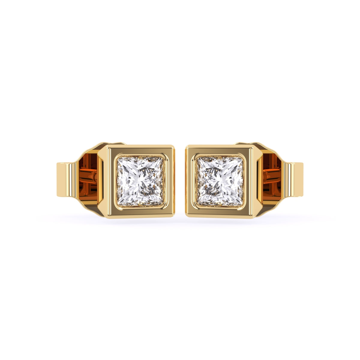 Vintage Halo Diamond Earrings Rose Gold Cluster Oval Moissanite Studs | La  More Design