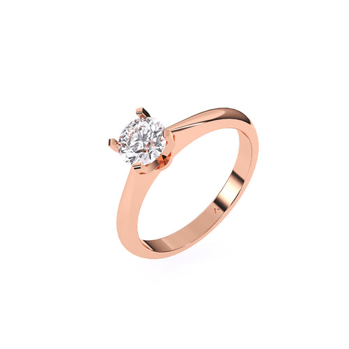 Forever One Round Solitaire Engagement Ring