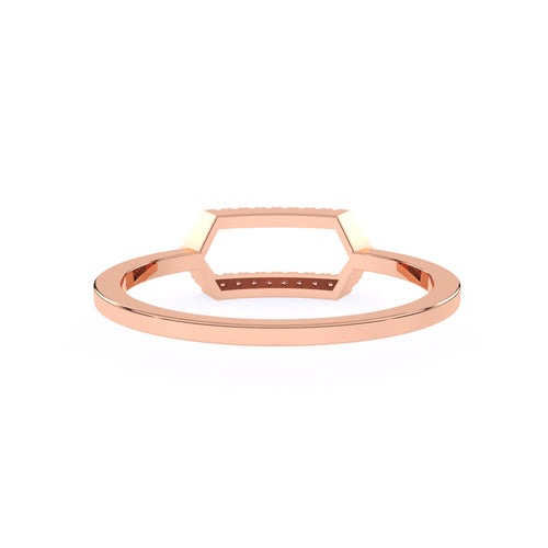 Stylish Square Lab Grown Diamond Engagement Ring