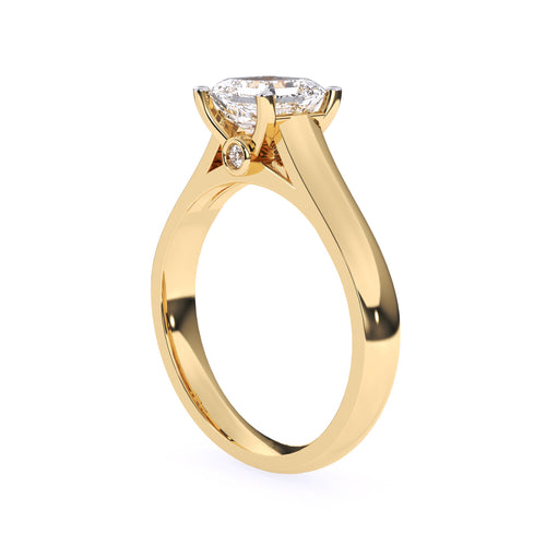 Lavish Asscher Lab Grown Diamond Ring