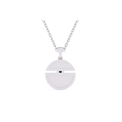 Unique X Style Round Diamond Necklace For Girls