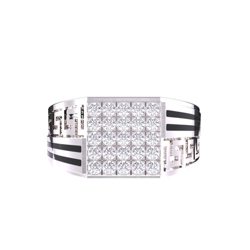 Stackable Round Diamond Ring For Men