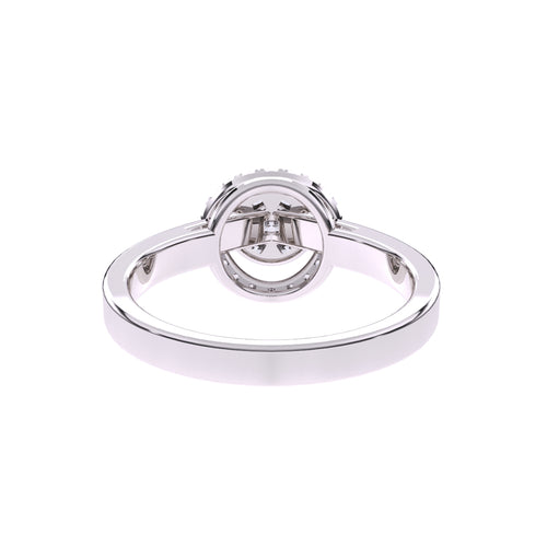Amazing Round Halo Diamond Ring