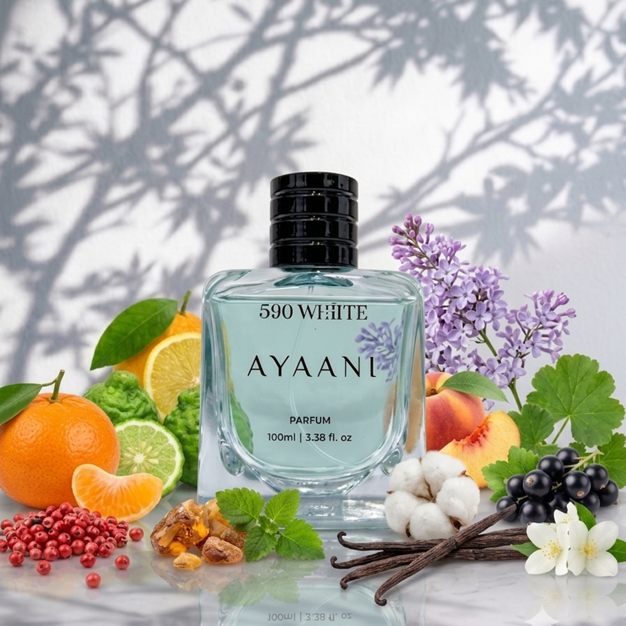 AYAANI 590 White Parfum – Long Lasting Luxury Perfume for Men & Women | 100ml