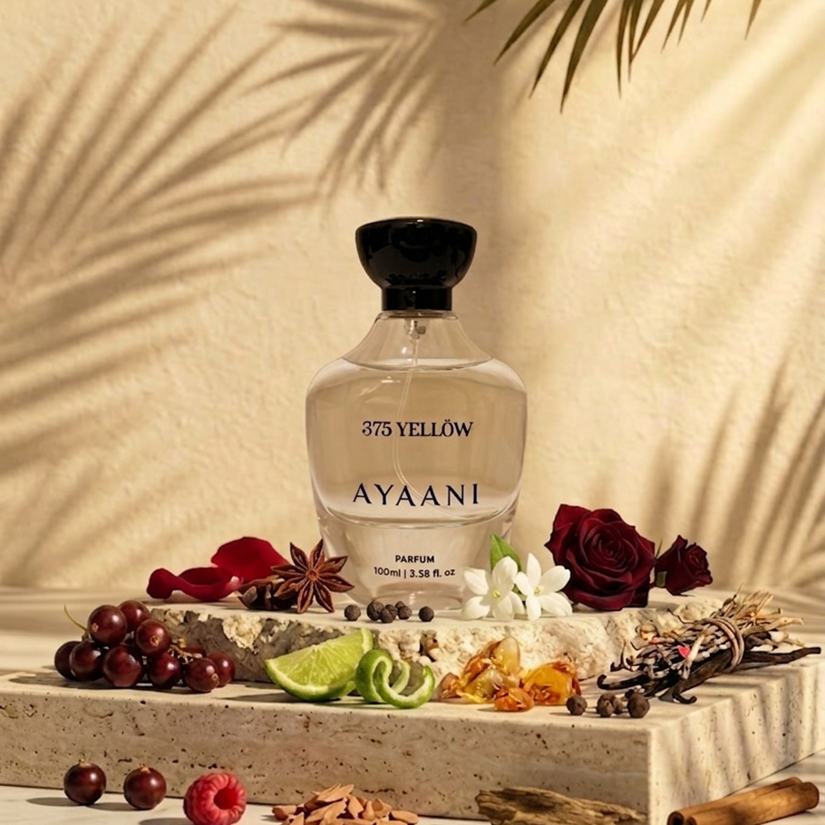AYAANI 375 Yellow Parfum – Long Lasting Luxury Perfume for Men & Women | 100ml
