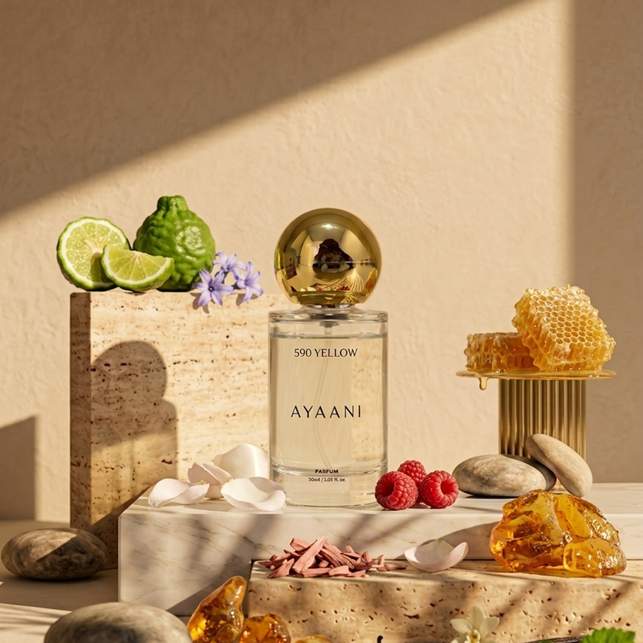 AYAANI 590 Yellow Parfum – Long Lasting Luxury Perfume for Men & Women | 30ml