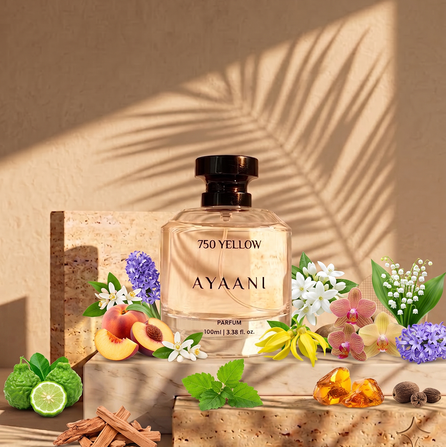 AYAANI 750 Yellow Parfum – Long Lasting Luxury Perfume for Men & Women | 100ml