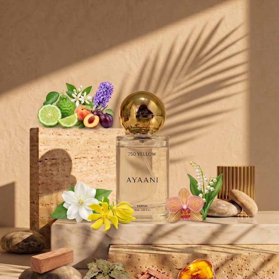 AYAANI 750 Yellow Parfum – Long Lasting Luxury Perfume for Men & Women | 30ml