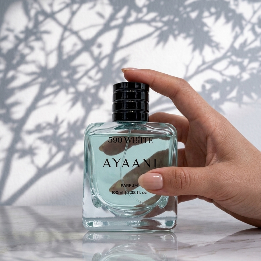 AYAANI 590 White Parfum – Long Lasting Luxury Perfume for Men & Women | 100ml